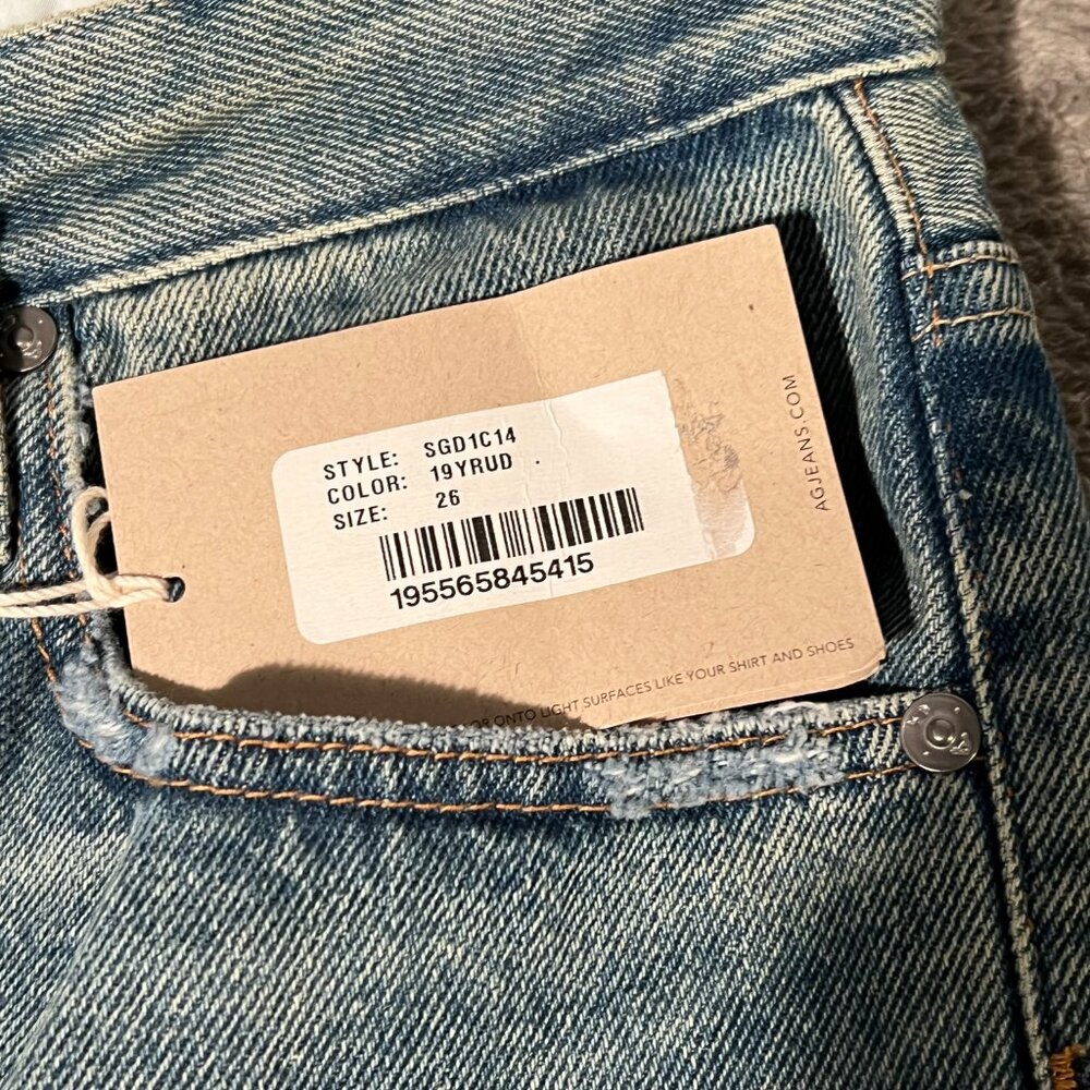 AG Adriano Goldschmied "The Clove" Vintage Straight Jeans | Size 26 | High Rise - Picture 6 of 15